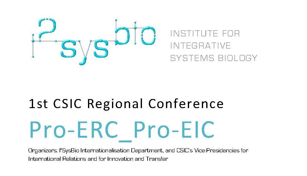 I Jornadas Pro-ERC y Pro-EIC en I2SysBio