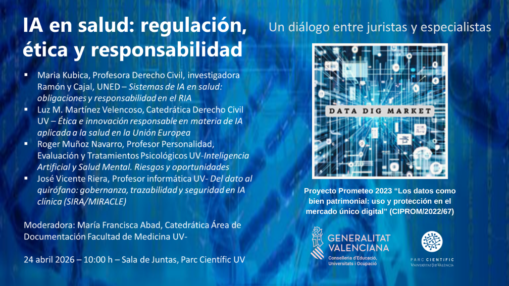 IA en salud: regulación, ética y responsabilidad en el Parc Científic UV
