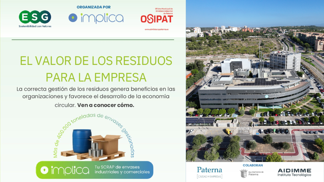 Una jornada analizará cómo transformar los residuos en recursos mediante la simbiosis industrial