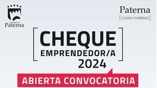 Descubre cómo solicitar el Cheque Emprededor/a 2024 del Ayuntamiento de Paterna