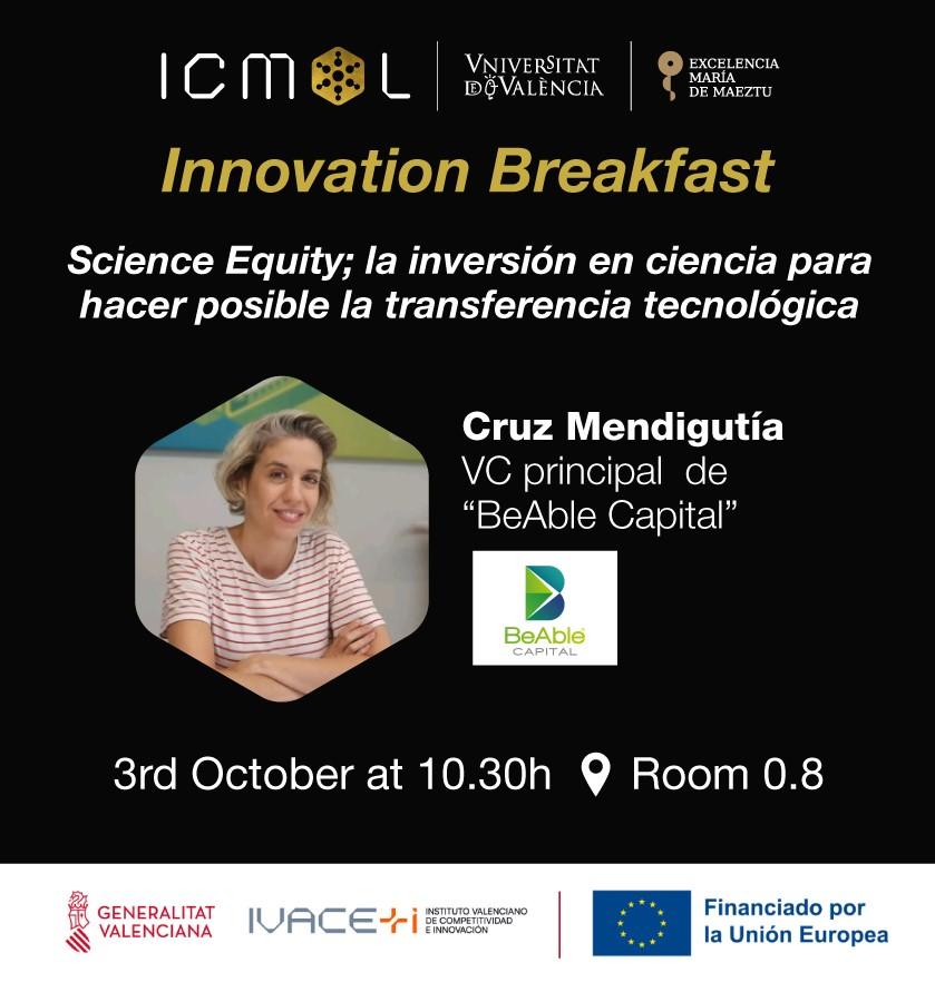 ICMol | Desayuno de Innovación - Science Equity: la inversión en ciencia para hacer posible la transferencia tecnológica