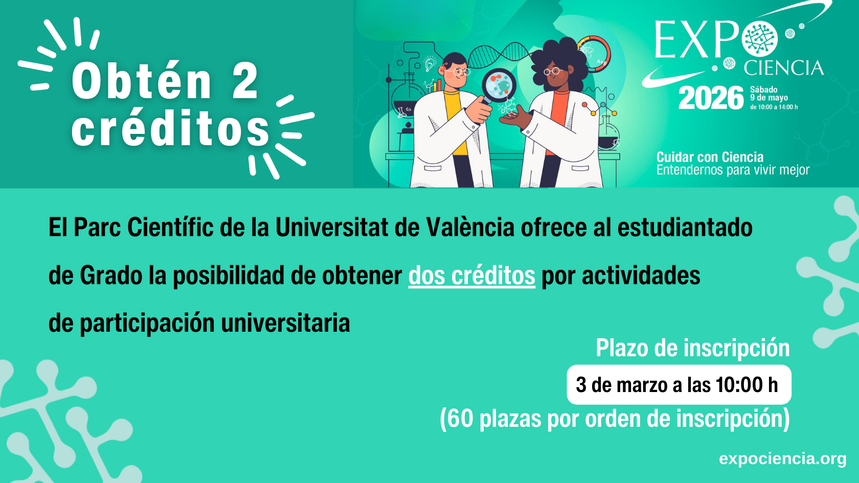Participa en el voluntariado de Expociència 2026