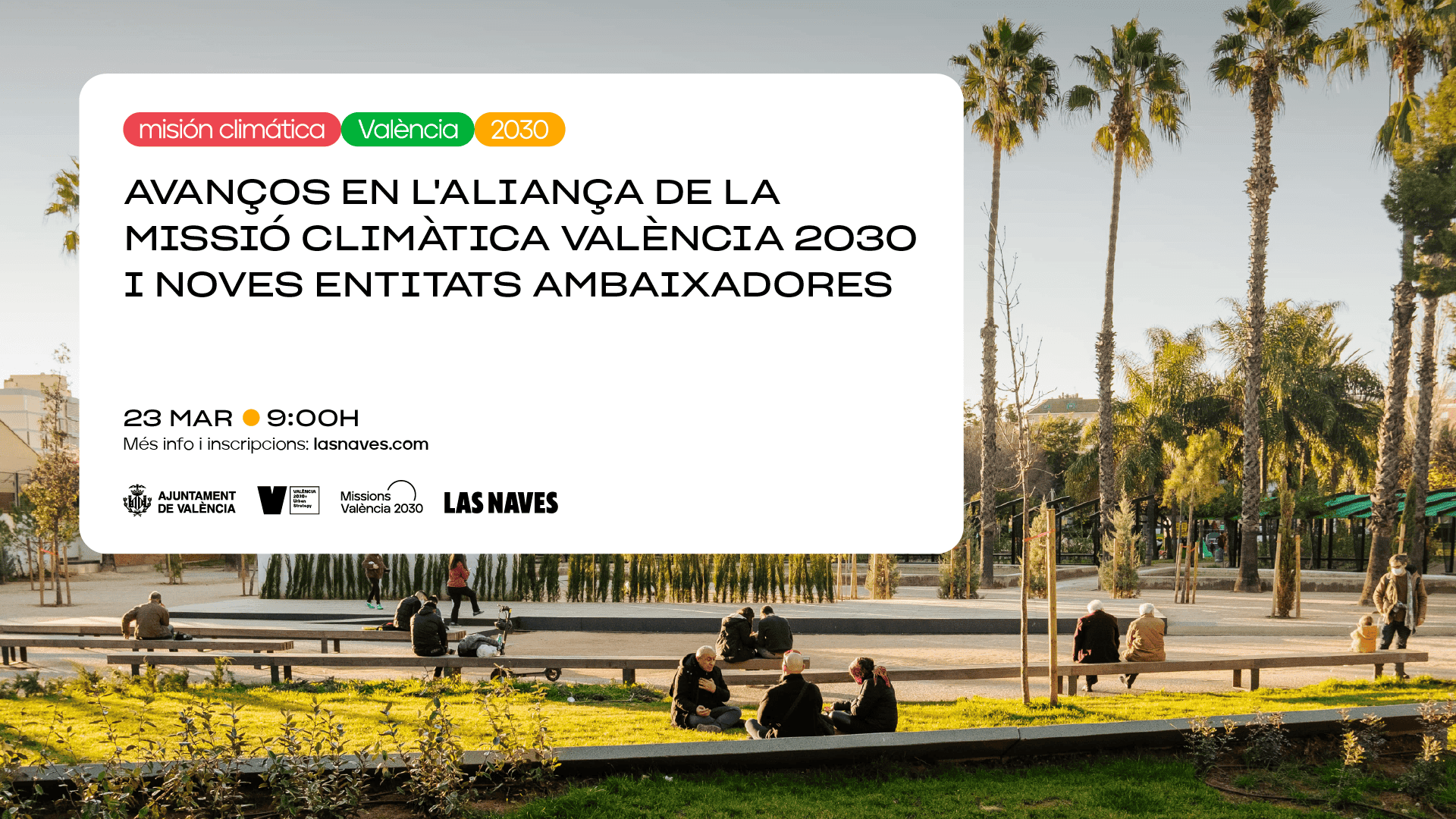 Missió Climàtica València 2030 | Avanços en l'Aliança de la Missió Climàtica i noves entitats ambaixadores