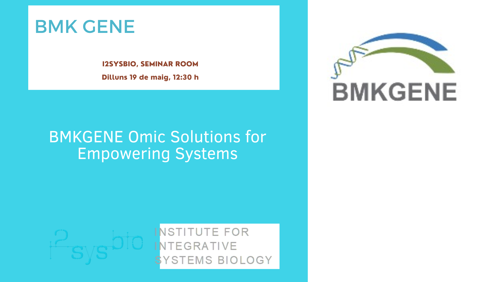 BMKGENE Solucions ómiques per a sistemes de potenciació