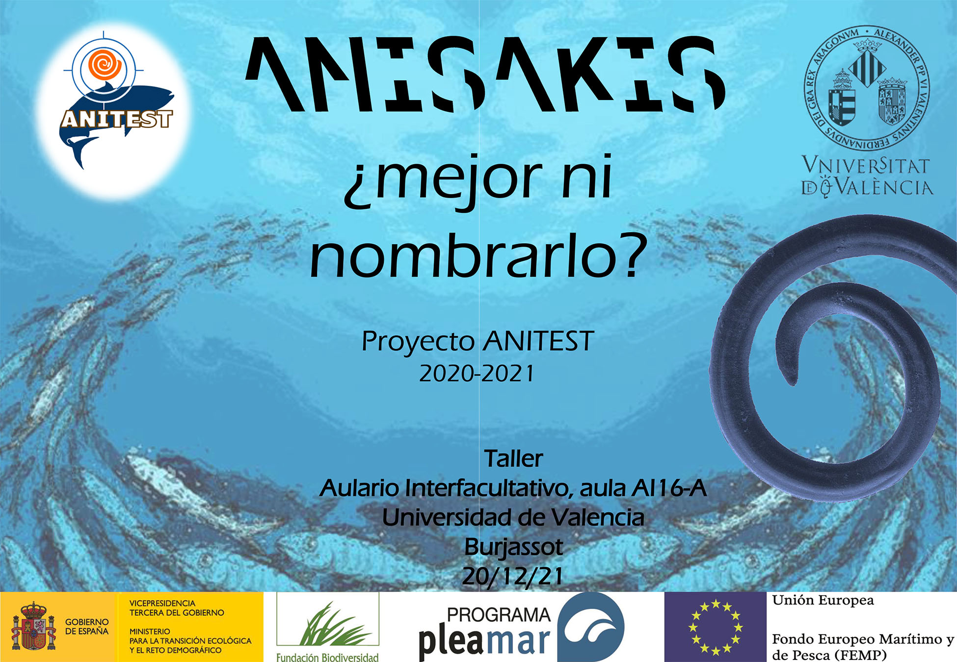 Taller Fundación Biodiversidad | ANITEST: Un método de evaluación de la viabilidad de anisakis para una acuicultura libre de anisáquidos