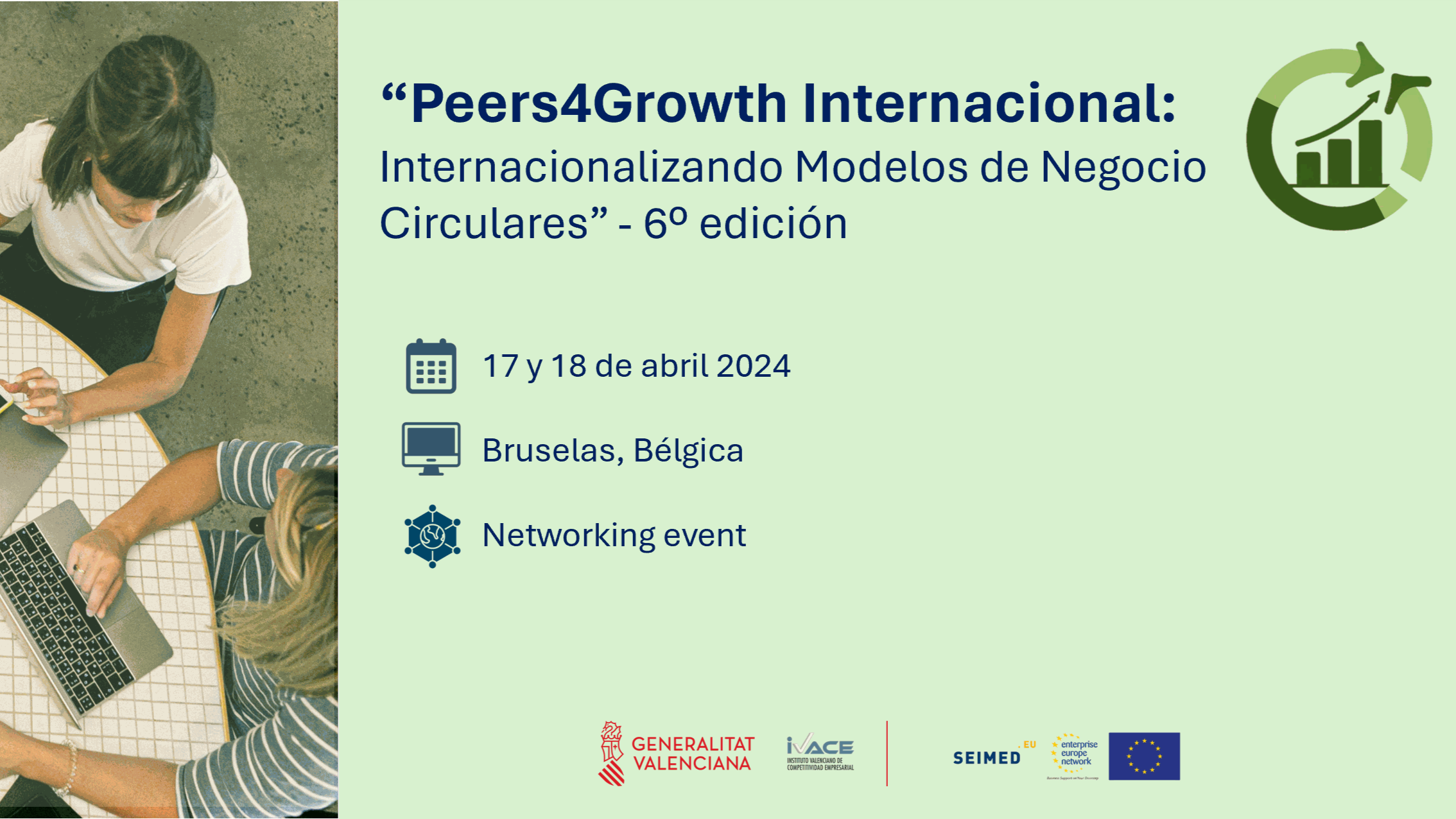 PEERS4GROWTH |  Los socios de la Red Europea de Empresas organizan la 5ª edición 