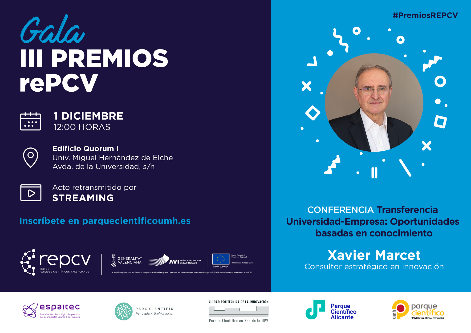 Gala de Entrega de la III edición de los “Premios rePCV”