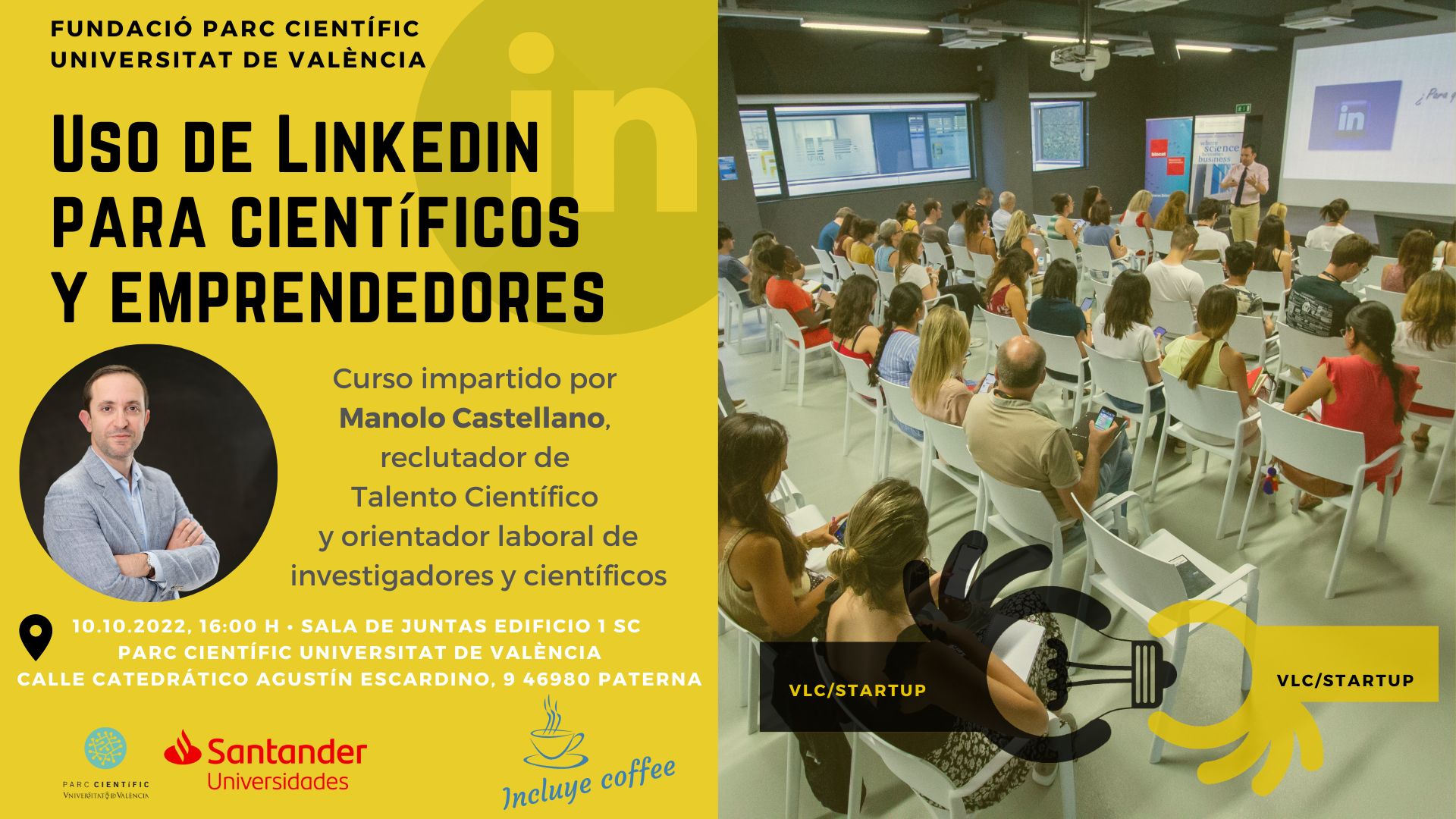 FPCUV | Curso sobre el uso de LinkedIn para científicos y emprendedores