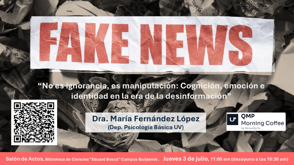 QMP Seminar | No és ignorància, és manipulació: Cognició, emoció i identitat en l'era de la desinformació