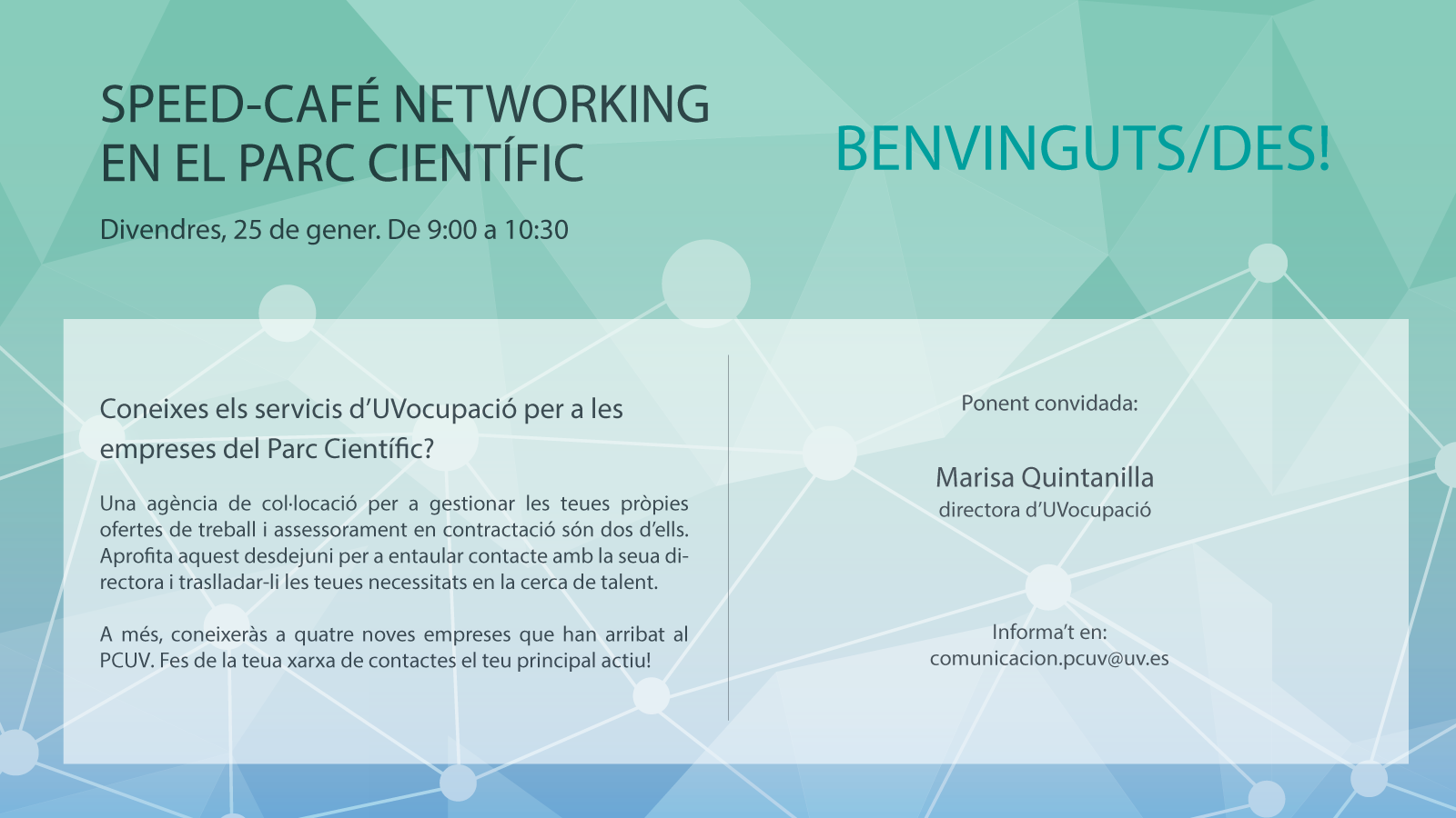 Speed-Café Networking amb UVocupació