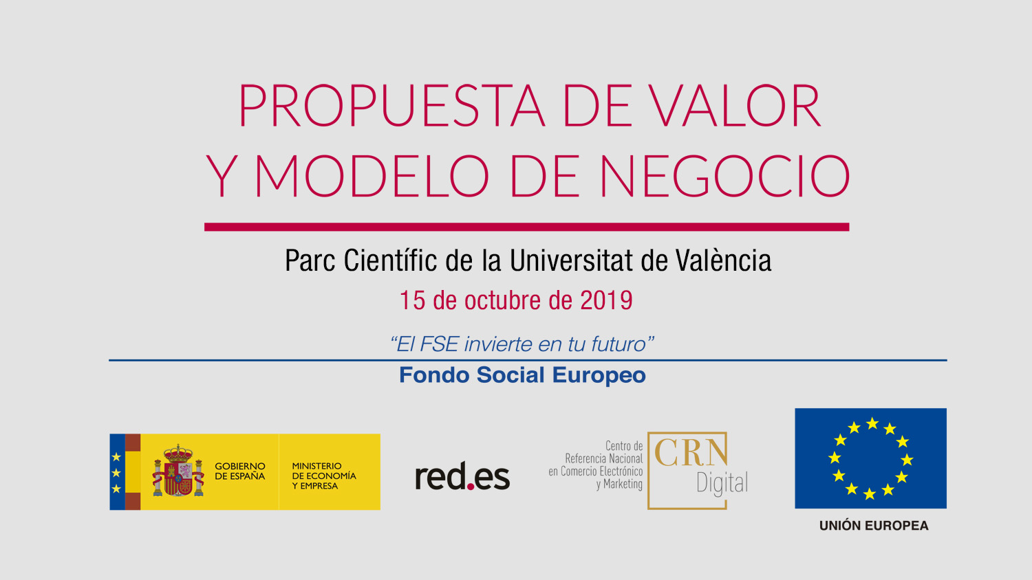 Curso Red.es - Propuesta de valor y modelo de negocio