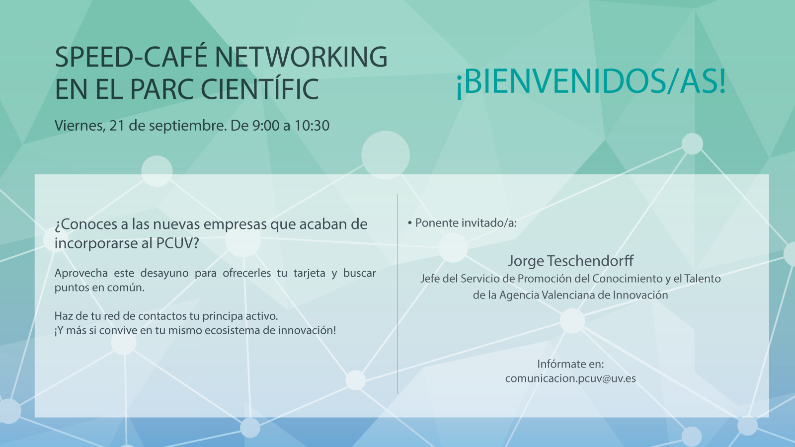 Speed-Cafe Networking: Benvinguts/des!