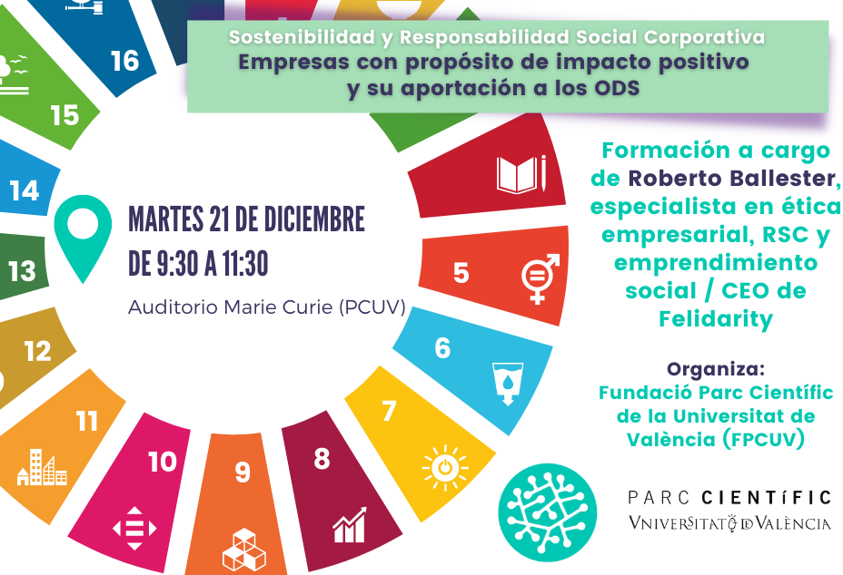Formación FPCUV | Empresas con propósito de impacto positivo y su aportación a los ODS